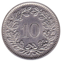 スイス Swiss 10 rappen 7.6 スイスフラン分　1960年〜1997年ユーロ　ヨーロッパ_画像10