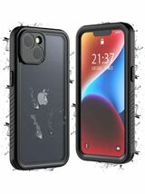 Y-16 iPhone 14 用 ケース 防水 全面保護 耐衝撃 衝撃吸收 防雪 防塵 薄型 滑り止め クリア QI充電・顔認証対応 雨の日　訳あり_画像1