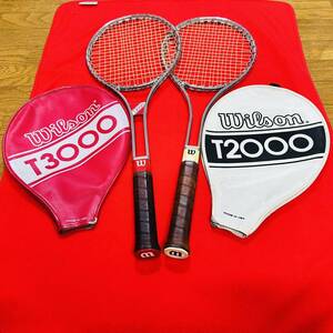Wilson T2000 T3000 2本セット ウィルソン テニスラケット ビンテージ