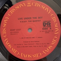 V.S.O.P. THE QUINTET LIVE UNDER THE SKY LP_画像3