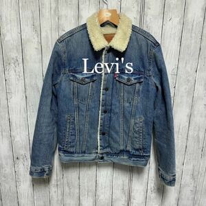 Levi's デニムボアジャケット！Sサイズ！スナップボタン！
