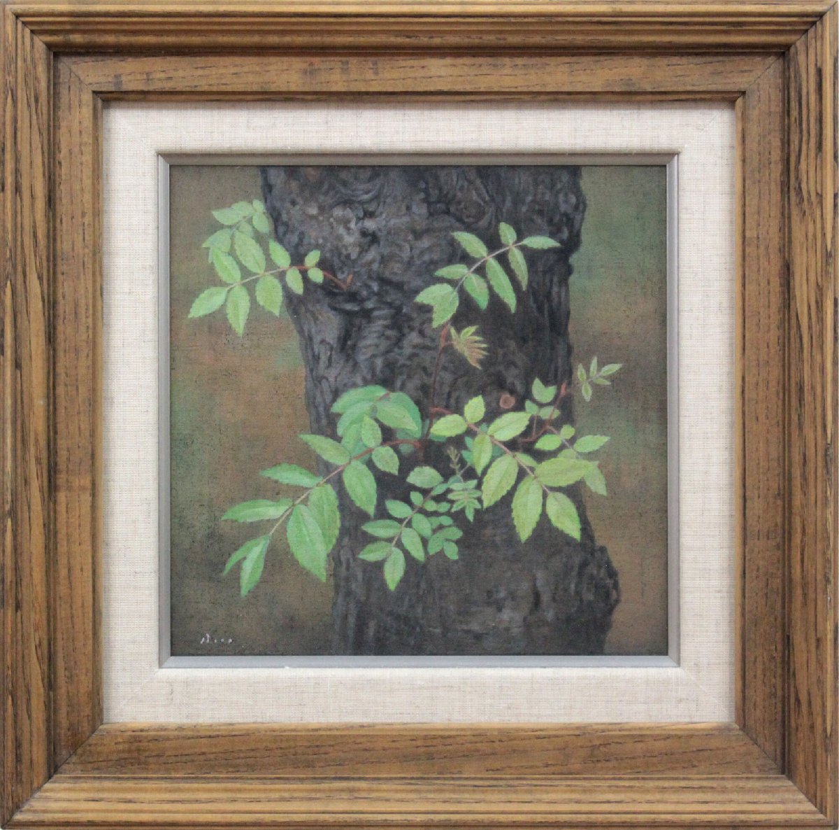 Toshimitsu Sasaki Young Leaves (Rowan) Acrylic Painting [Authentic Guaranteed] Painting - Hokkaido Gallery, Artwork, Painting, acrylic, Gash
