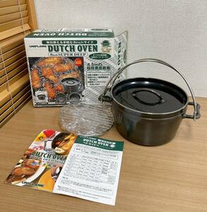 【UNIFLAME ユニフレーム Dutch Oven ダッチオーブン 8inch】アウトドア/キャンプ/バーベキュー/調理器具/T511-529