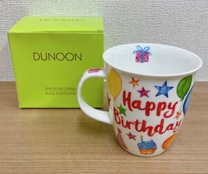 ☆【DUNDON ダンドン マグカップ HAPPY BIRTHDAY】★MADE IN ENGLAND /可愛い♪ /陶磁製 /洋食器 /A512-171