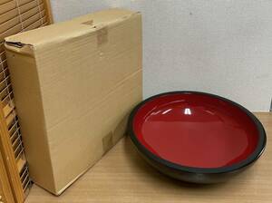 ★未使用【そば打ちこね鉢 外径約42cm 高さ約11cm 重さ約2.2kg】うどん そば道具 /ねり鉢 /★年越しそばを自宅で♪ /A511-571