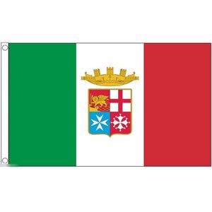 海外限定 国旗 イタリア共和国 海軍 軍旗 特大フラッグ