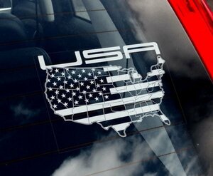 海外限定 新品 アメリカ 国旗 USA C248 カーステッカー