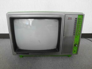 AN23-658 ジャンク扱い HITACHI 日立 ブラウン管 カラー テレビ C14-470 昭和 レトロ TV 通電のみ確認