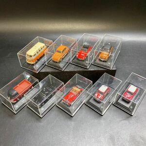 ホンウェル カララマ 1/72 ミニカー 9点セット ビートル VW Beetle/VW Samba/VW T1 Pick Up/Mini Cooper/ポルシェ 356B/Morgan Plus Eight 