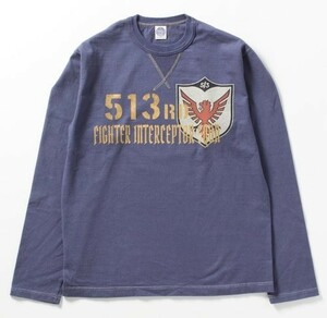 極美品 トイズマッコイ TOYS McCOY TMC2363 長袖Ｔシャツ 第513戦闘迎撃飛行隊 LONG SLEEVE TEE 513RD FIS MACH BUSTER