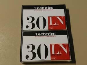 2本セット◆テクニクス カセット テープ「RT-30LN」ノーマルテープ ナショナル National Technics 昭和レトロ