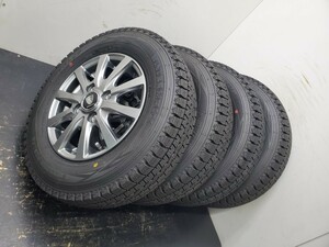 145/80R12 80/78N LT スタッドレス 冬タイヤ ダンロップ SV01 バリ溝 軽バン 軽トラ アルミホイール付き 在庫整理 倉庫整理 送料無料 T2197