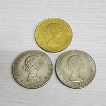 イギリス　チャーチル　エリザベス女王　1965年　外国コイン　計3枚まとめ_画像6