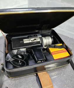 【現状品】管1W161 Canon フィルムカメラAuto zoom 518 SUPER 8 ケース付き 動作未確認
