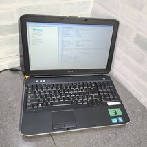 【ジャンク品】管1W36 DELL LATITUDE E5530 CPU core i3-2328M Bios起動OK HDD無し、メモリー2GB(1台無し) 4台セット_画像4