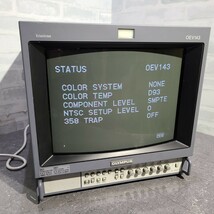 【現状品】管1W72 OLYMPUS Trinitron COLOR VIDEO MONITOR OEV143 カラービデオモニター通電OK _画像2