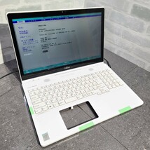 【ジャンク品】管1W122 FUJITSU LIFEBOOK AH77/M FMVA77MW CPU core i7-4702HQ Bios起動OK HDD無し、メモリー2GB、バッテリー無し _画像1