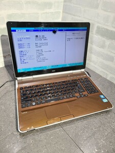 【ジャンク品】管1W195 NEC Lavie LL750/F PC-LL750FS1KC CPU core i7-2670QM Bios起動OK HDD無し、メモリー2GB、バッテリー無し 