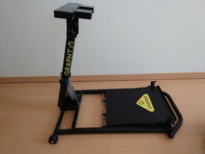 GRAPHT グラフト 武者震REVOLUTION GRT001BK [折りたたみ式 家庭用ドライビングシミュレーター] Playseat　ハンコンスタンド