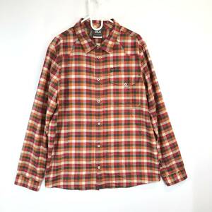  Jack Wolfskin Jack Wolfskin long sleeve button shirt check pattern XL size slim Fit 