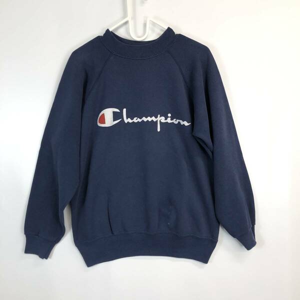 80s 90s USA製 Hanes ヘインズ スウェット ネイビー チャンピオンロゴ Champion Mサイズ