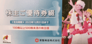 スパリゾートハワイアンズ 常磐興産 株主優待券綴 1冊 施設入場券3枚他 2023年12月31日まで　普通郵便84円発送可[数量1]＠HIGASHI