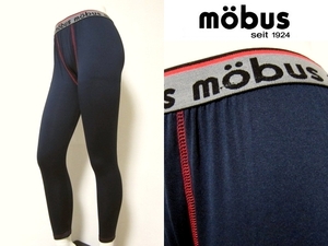 ☆送料込☆新品★mobus / メンズ★保温インナー★L★裏起毛レギンス★ネイビー★