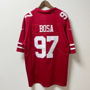 NIKE ナイキ NFL 49ERS NICK BOSA #97 レプリカユニフォーム Mサイズ 刺繍
