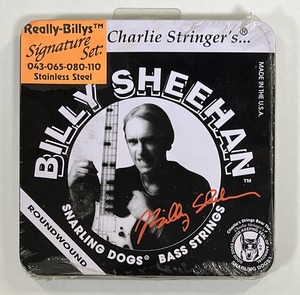 M5694◆BILLY SHEEHAN◆CHARLIE STRINGER'S BILLY SEEHAN SNARLING DOGS (ベース弦)未開封輸入盤/BASS STRINGS/SIGNATUTE SET