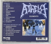 M5568◆ATHEIST◆ELEMENTS(1CD)輸入盤/フロリダ産テクニカル/プログレッシヴ・デス・メタル_画像2