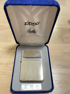 新品 ZIPPO スターリングシルバー 2005 オイルライター ジッポー STERLING 純銀製 ジッポ タバコ ルビー 天然石 USA 煙草