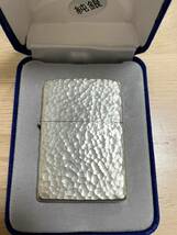 ZIPPO ジッポ オイルライター スターリングシルバー STERLING SILVER ハンマートーン 2005年製 #15 純銀製 タバコ_画像1