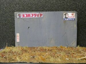 か）昭和レトロ 1/43～1/32 模型ミニカー展示台 ジオラマベース完成品 ケース付