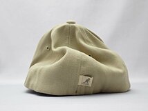 KANGOL カンゴール WOOL FLEXFIT BASEBALL ベースボールキャップ ベージュ 8650BC サイズS/M 中古A- 【送料無料】 A-8333_画像4