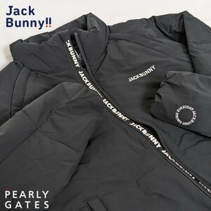 ☆新品正規品 PEARLYGATES/ジャックバニーフルジップ 2WAYストレッチ 中綿ブルゾン 5(L)　袖取り外し可能