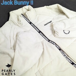 ☆新品正規品 PEARLYGATES/ジャックバニーフルジップ 2WAYストレッチ 中綿ブルゾン 6(LL)　袖取り外し可能 防寒ブルゾン