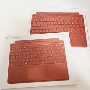 Microsoft 純正 Surface Pro Signature キーボード Surface Pro 8/9/X用 タイプカバー ポピーレッド8XA-00039 アルカンターラ