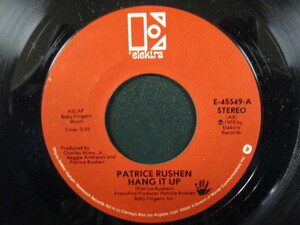 Patrice Rushen ： Hang It Up 7'' / 45s ★ Soul ☆ c/w It's Just A Natural Thing // 5点で送料無料