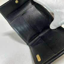 ◆FENDI フェンディ 折り財布◆ ペカン柄　Wホック　PVC×レザー　小銭入れ有　ロゴ刻印　MADE IN ITALY 【USED】1219_画像7