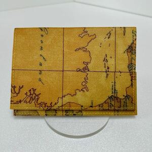 ☆極美品☆ PRIMA CLASSE プリマクラッセ　パスポートケース　PVC レザー　地図柄　MADE IN ITALY　9414 【USED】1209