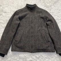 希少 極美品 ships シップス HARRIS TWEED ハリスツイード ブルゾン ジャケット カバーオール ジャンバー ヘリンボーン ウール Mサイズ_画像2