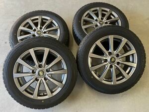 ホイール美品！175/65R15 ダンロップWINTER MAXX WM01 15inch 5H-114.3 6J +45 マナレイスポーツEuroSpeed G10 スイフトスポーツなど