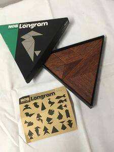 N 雑貨1】Longram ロングラム パズル NOB PUZZLE 銘木 木目 木製 玩具 おもちゃ ゲーム 知育 教育 図形 プレゼント 立体パズル 現状