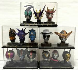 ■ 仮面ライダー ■ 美品 仮面ライダーマスクコレクション マスコレ マスカーワールド フィギュア コレクション ケース付き 14個セット ①