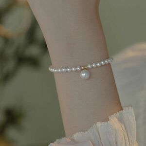 淡水珍珠 真珠のブレスレット 腕輪 淡水パール 真珠のアクセサリ プレゼント 誕生日 入学式 卒業式 超綺麗 美品 極上 東洋 人気商品 ZS53