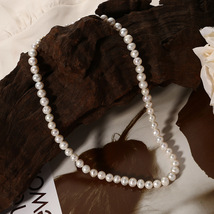 真珠 淡水パール 高級 真珠のネックレス ペンダント 超綺麗 チェーン 高品質 入学式 卒業式 美品 極上 東洋 人気商品 本物 zx66_画像1