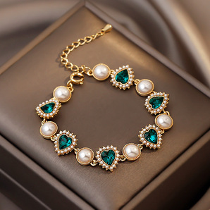 淡水パール 淡水珍珠 真珠のブレスレット チェーン 腕輪 高品質 レディースアクセサリー ジュエリー プレゼント 結婚式 高級感 正規品 zs60の画像1