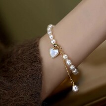 真珠 ブレスレット 淡水パール 真珠のブレスレット 腕輪 高品質 レディースアクセサリー 誕生日 パーティー 超綺麗 高級感 正規品 本物ZS82_画像3