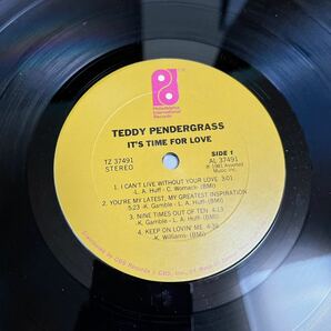 【US盤米盤】TEDDY PENDERGRASS IT'S TIME FOR LOVE テディ・ペンダーグラス YOU'RE LIVE WITHOUT YOUR LOVE / LP レコード / AL 37491の画像7