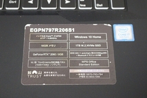 ★mouse G-Tune EGPN797R206S1 ゲーミングノート (Core i7 9700/SSD1TB/メモリ16G/GeForce RTX 2060(6GB)/16.4型144Hz/Win11)★_画像5